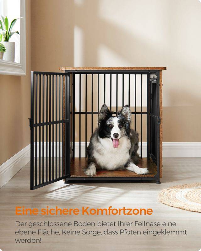 Songmics Feandrea Hundekäfig bis zu 32 kg mit 2 Türen Neueste Mode