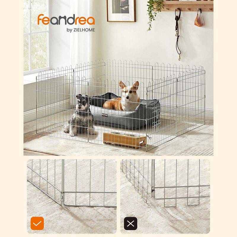 Songmics Feandrea Welpenauslauf aus Metall Online Outlet