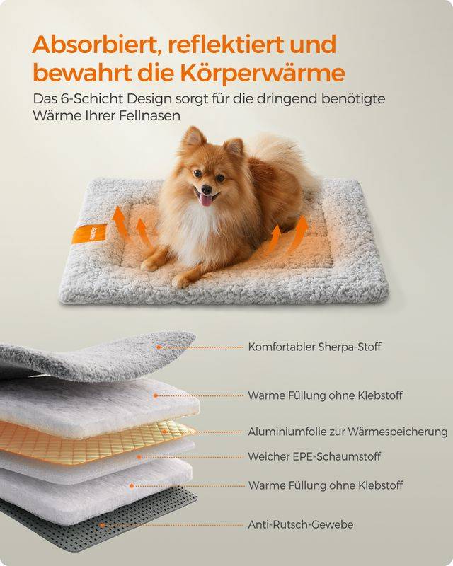 Songmics Feandrea Hundedecke für Hunde maschinenwaschbar Letzte 3 Tage