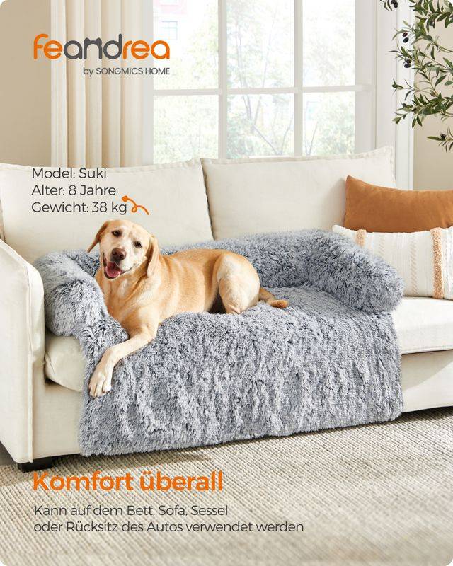 Songmics Feandrea FluffyHug Hundebett für kleine und mittelgroße Hunde Letzter Tag