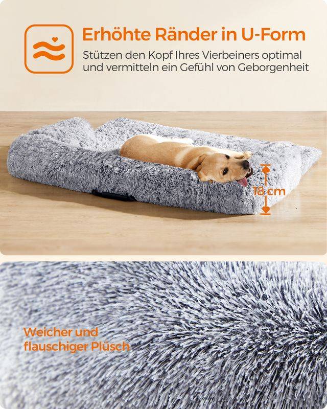 Songmics Feandrea FluffyHug Hundebett für kleine und mittelgroße Hunde Letzter Tag