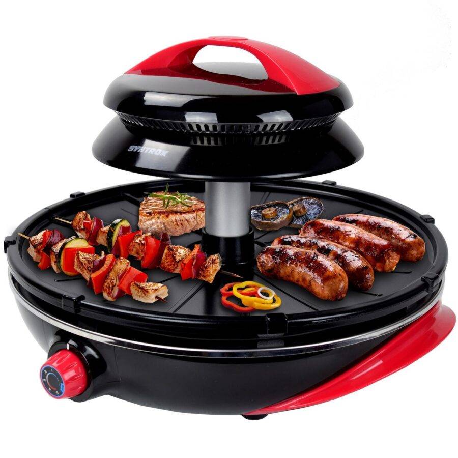 Syntrox Germany Infrarotgrill elektrisch Ganzuria Tischgrill Elektrogrill BBQ Grill