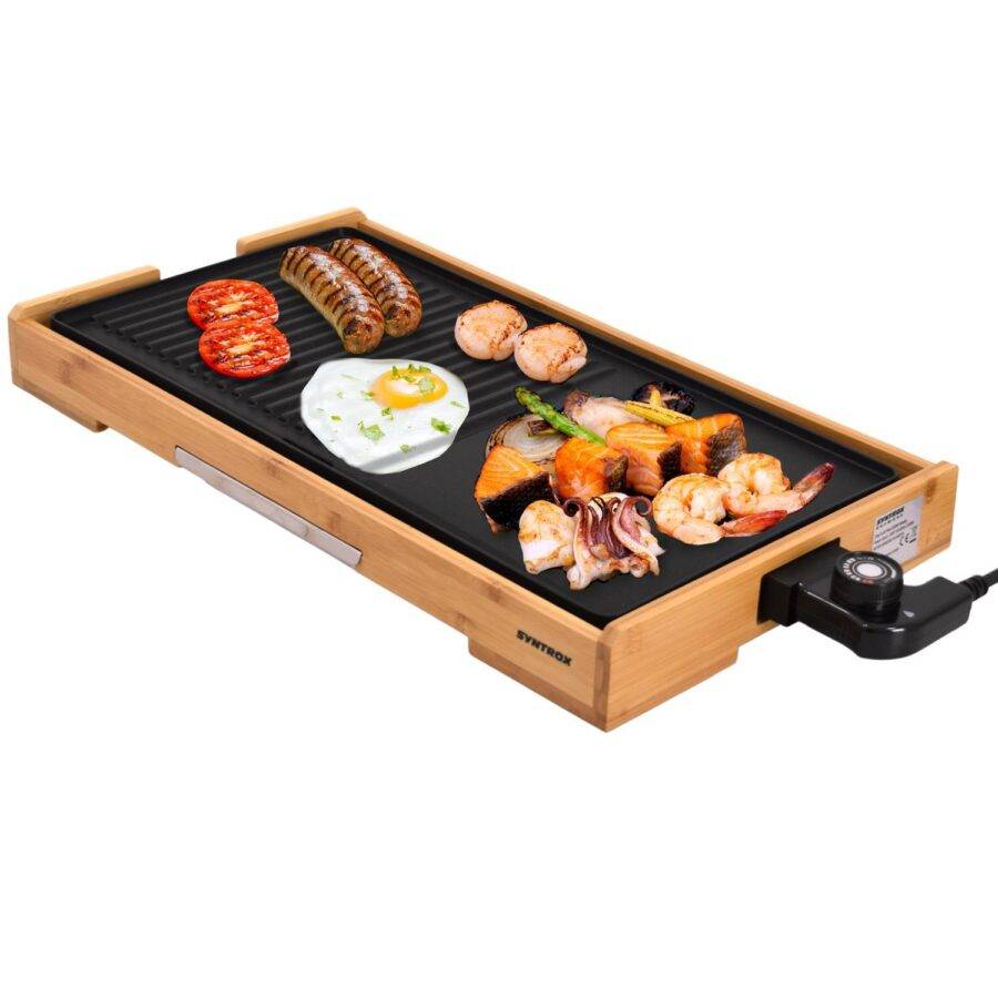 Syntrox Germany Plancha Splendira Grillplatte Elektrogrill Tischgrill BBQ Grill
