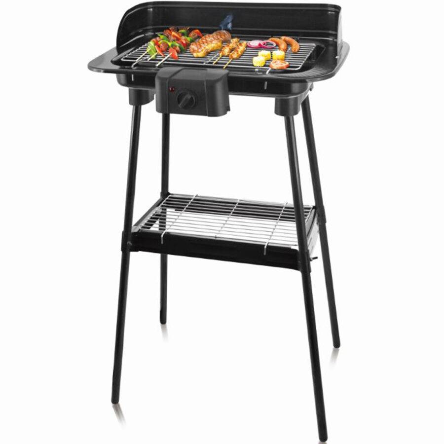 Syntrox Germany Standgrill elektrisch Tasty Stand Elektrogrill mit Standfuß BBQ Grill