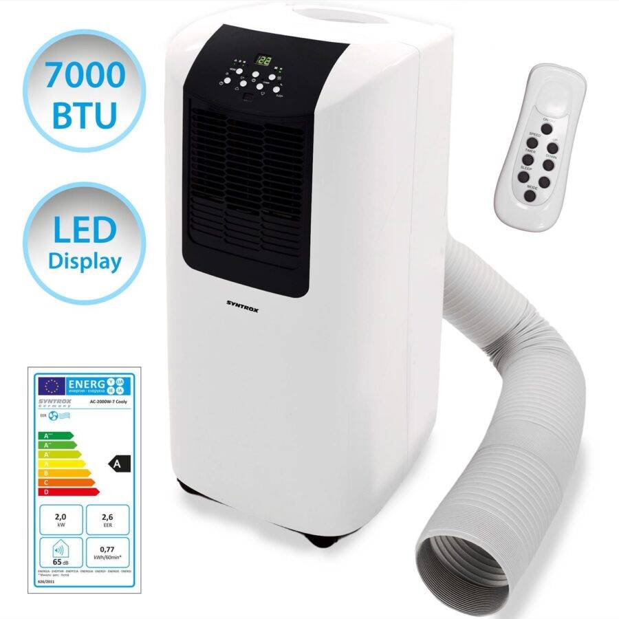 Syntrox Germany 7000 BTU Mobile Klimaanlage Cooly Mobiles Klimagerät Luftentfeuchter