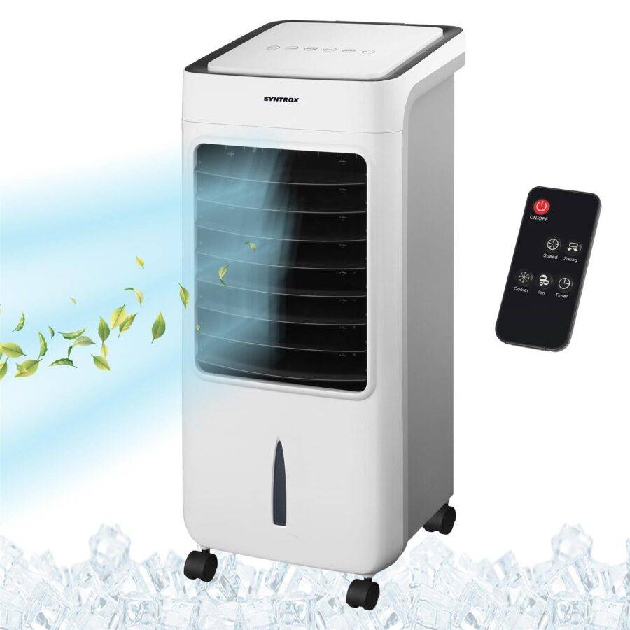 Syntrox Germany Luftkühler mit Fernbedienung Breeze Wasserkühler Verdunstungskühler