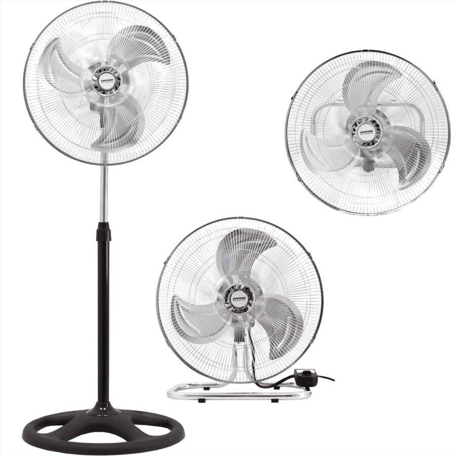 Syntrox Germany 3in1 Edelstahl Standventilator Tischventilator Wandventilator Jivari