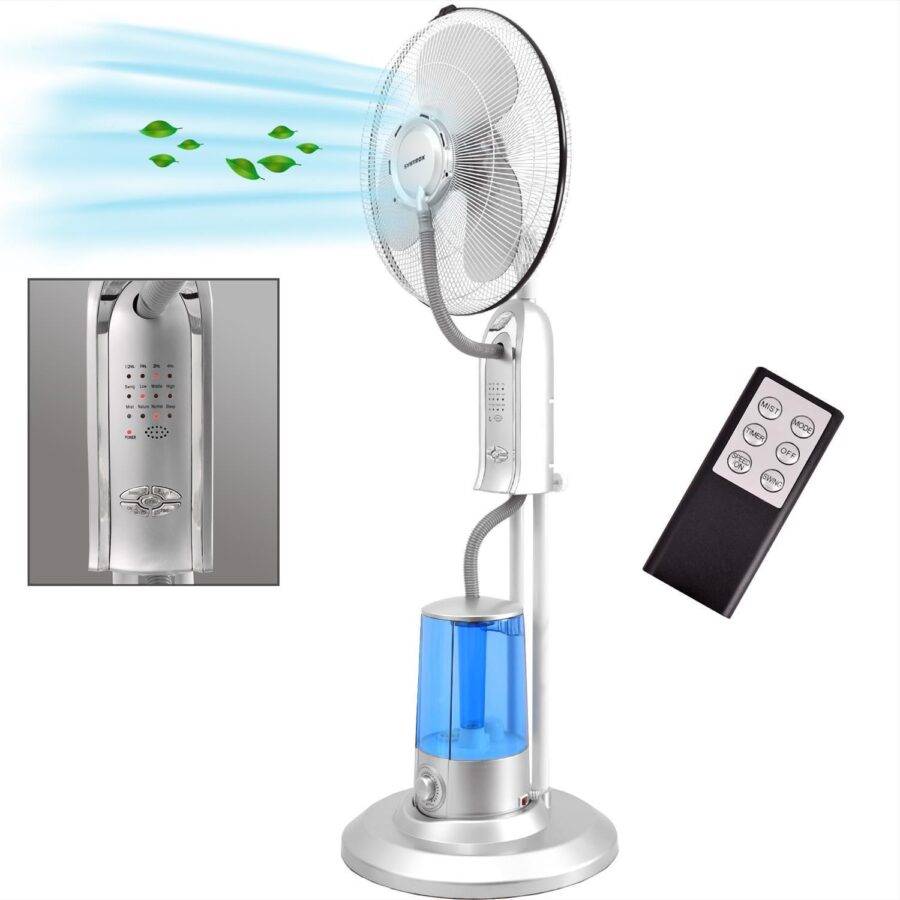 Syntrox Germany Osszilierender Ventilator mit Wasser Quellura Wasserventilator Lüfter
