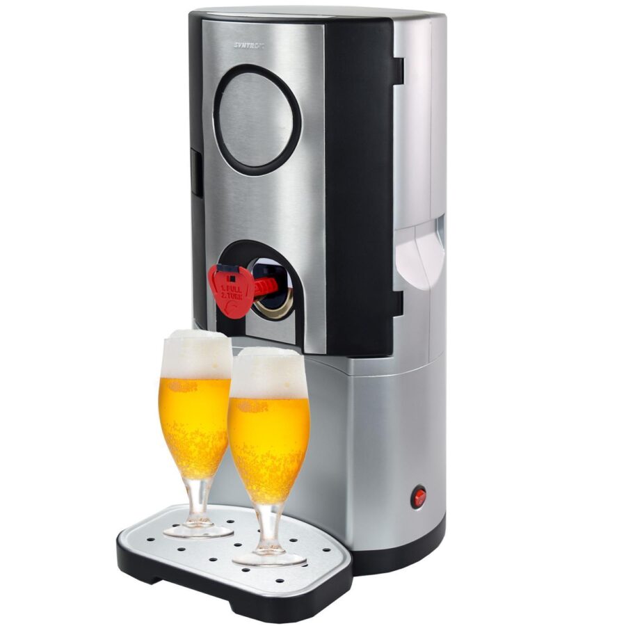 Syntrox Germany Zapfanlage Memexo 5 l Bierzapfanlage mit Kühlung Bierkühler