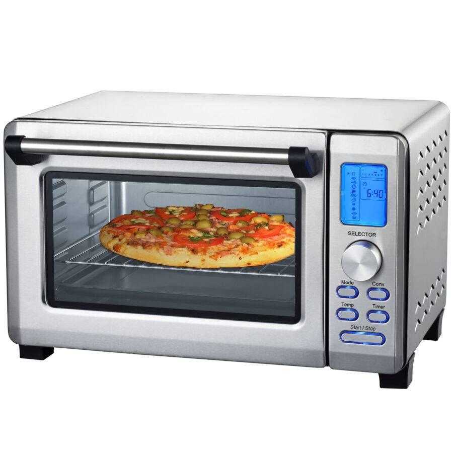 Syntrox Germany 23 l Kleiner Mini Backofen Assal Miniofen Pizzaofen Pizzabackofen
