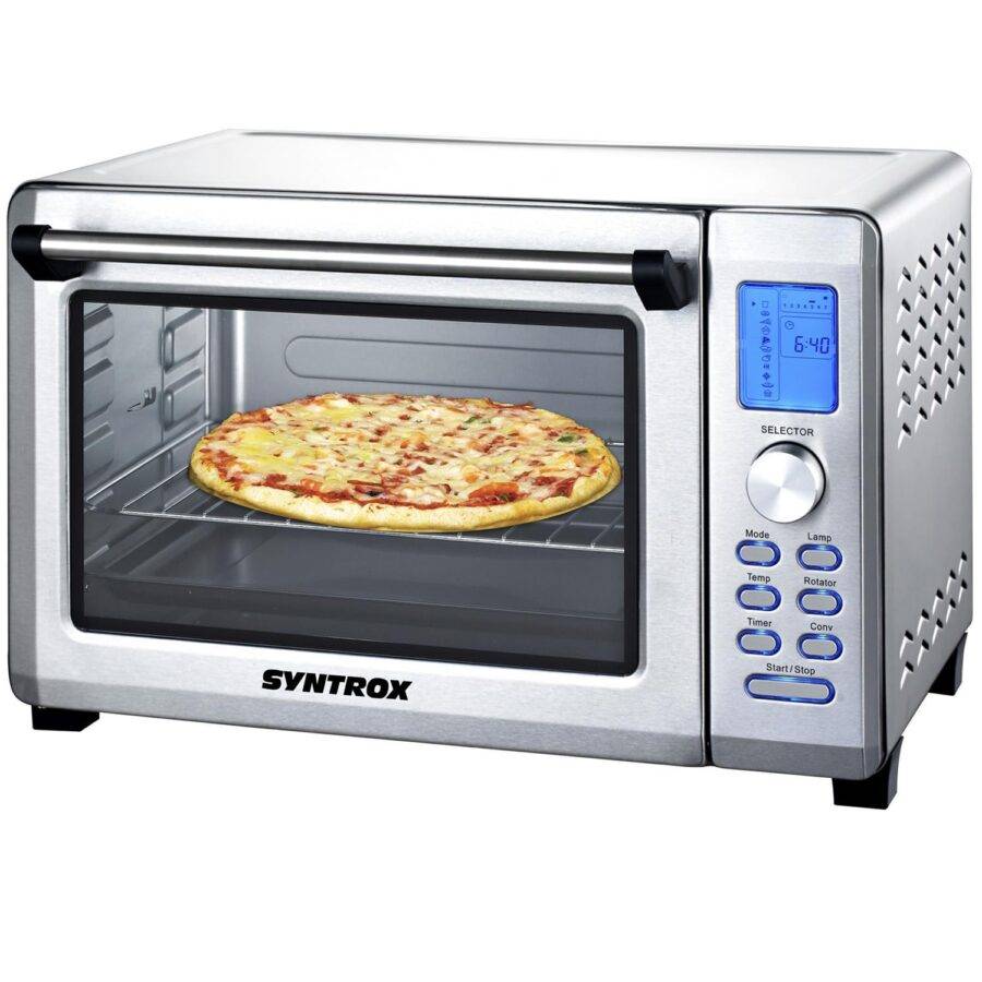 Syntrox Germany 38 l Kleiner Mini Backofen Subidu Miniofen Pizzaofen Pizzabackofen