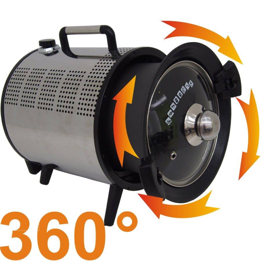 Syntrox Germany 5 l Kleiner Mini Backofen Rotierend Satale Miniofen Selbstdrehend