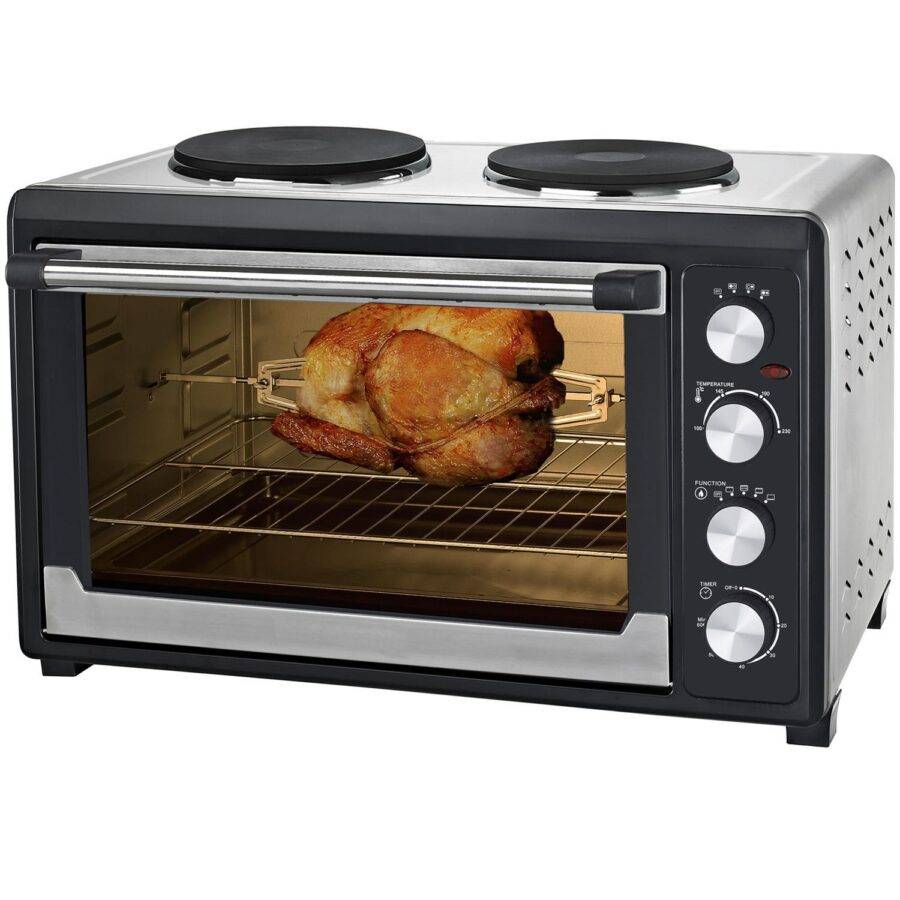 Syntrox Germany 60 l Mini Backofen Kochplatten Sosix Kleinküche Miniofen Pizzaofen