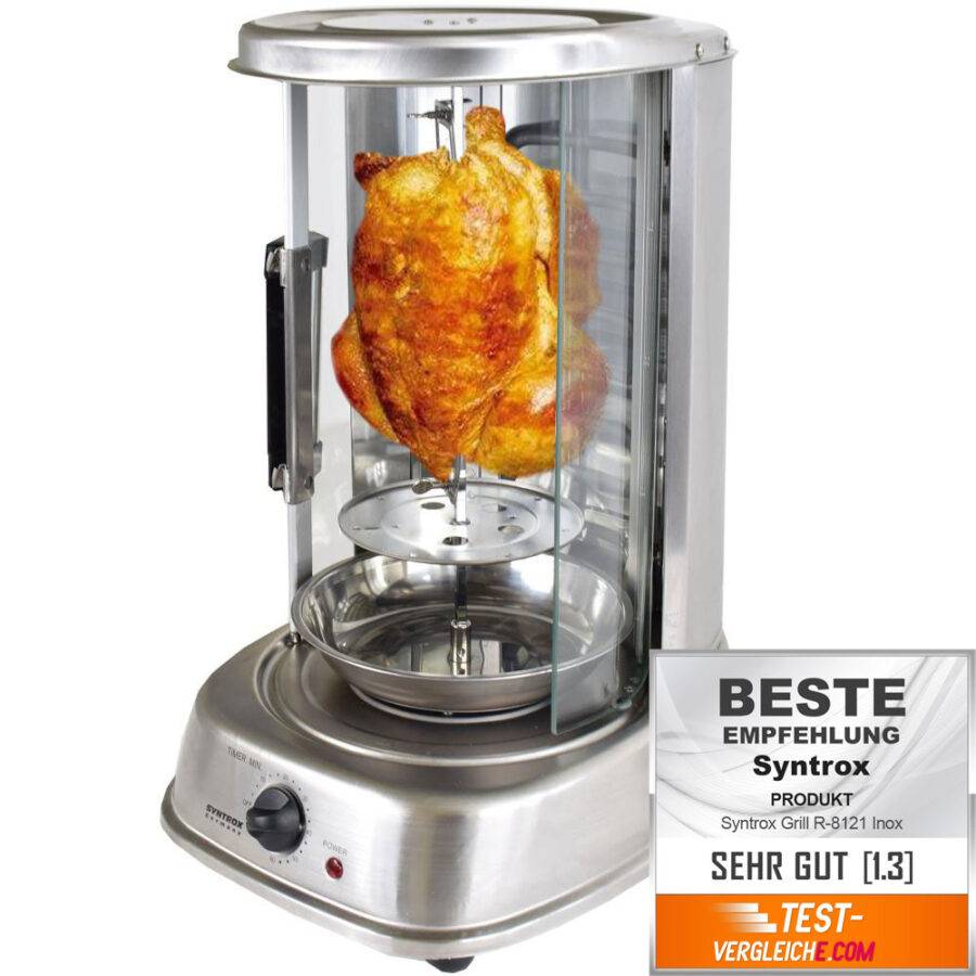 Syntrox Germany Fischgrill Blontixa Schaschlikgrill Hähnchengrill Gyrosgrill Dönergrill