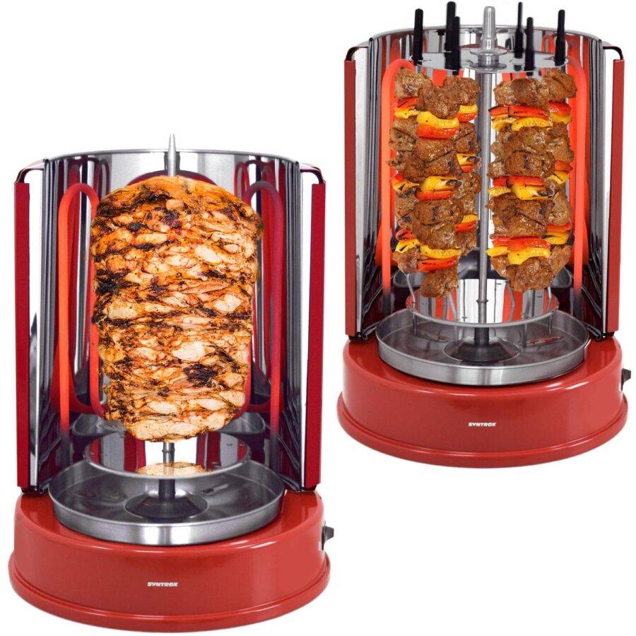 Syntrox Germany Rotisserie Jalos Hähnchengrill |Schaschlikgrill Dönergrill Fischgrill