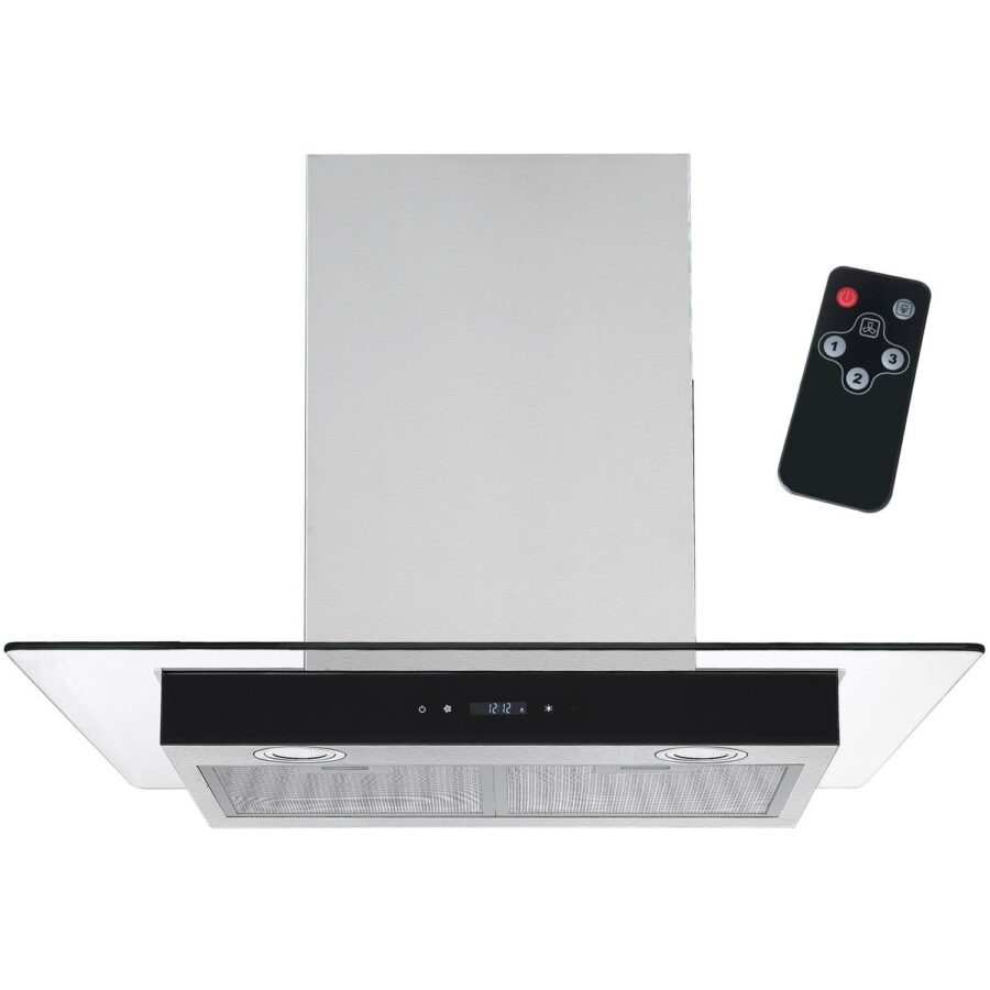Syntrox Germany 60 cm Abzugshaube Flat Umluft Abluft Inselhaube Dunstabzugshaube