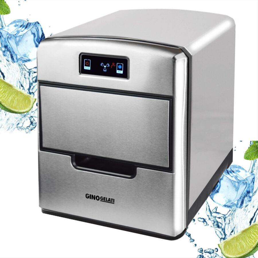 Syntrox Germany Edelstahl kleine Eiswürfelmaschine Gastro Donostia Eiswürfelbereiter